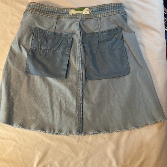 Anthropology Blue Corduroy Mini-Skirt size 2 - Picture 7 of 12